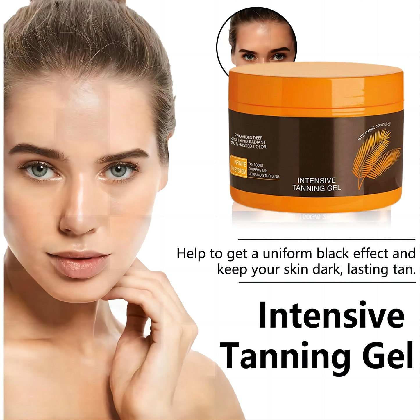 Bronze Tanning Gel, Sun-Bed & Outdoor Sunbathing