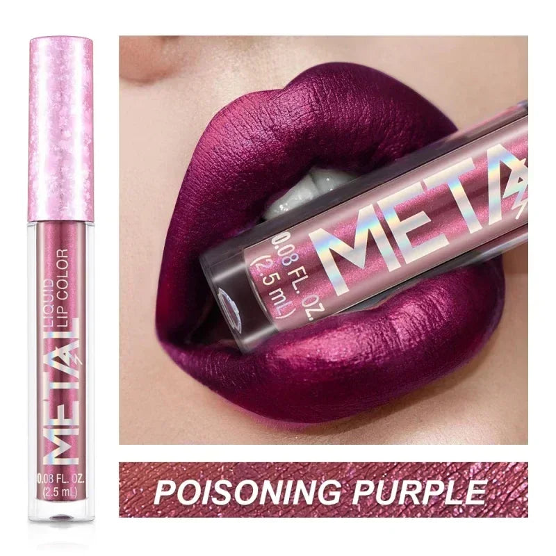 Metallic Matte Liquid Lipstick Waterproof