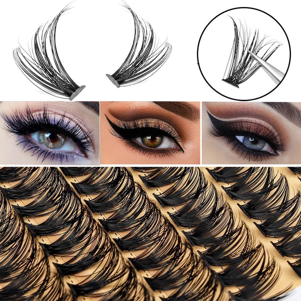 10D/20D/30D/40D/60D/80D/100 Eyelashes Extension  Natural Thick Mink Faux Eyelash 3D Russia Individual Makeup Lash Cluster Lashes