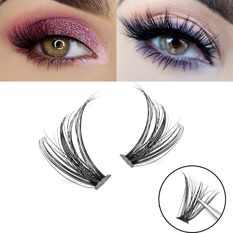 10D/20D/30D/40D/60D/80D/100 Eyelashes Extension  Natural Thick Mink Faux Eyelash 3D Russia Individual Makeup Lash Cluster Lashes