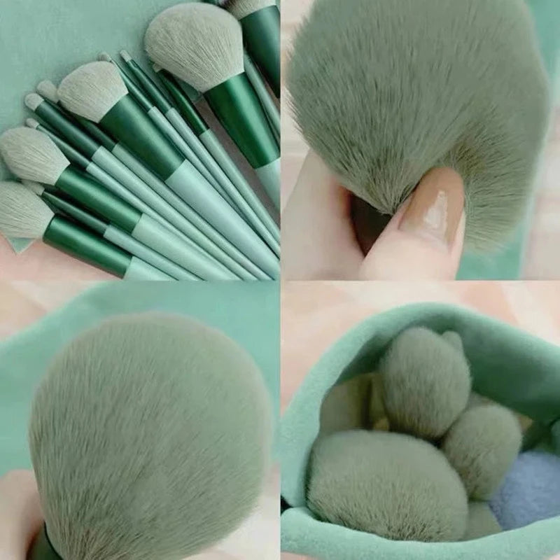 13Pcs Soft Fluffy Makeup Brushes Set for Cosmetics Foundation Blush Powder Eyeshadow Kabuki Blending Makeup Brush Beauty Tool